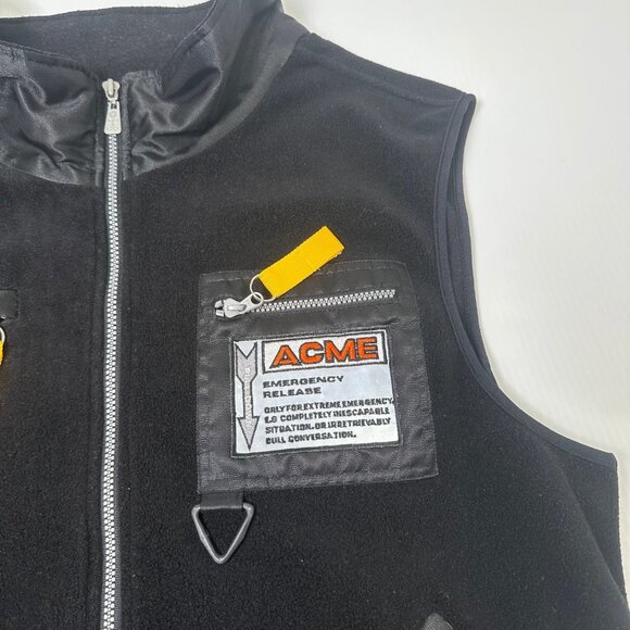Vintage Warner Bros. Acme Fleece Vest L - Picture 3 of 6